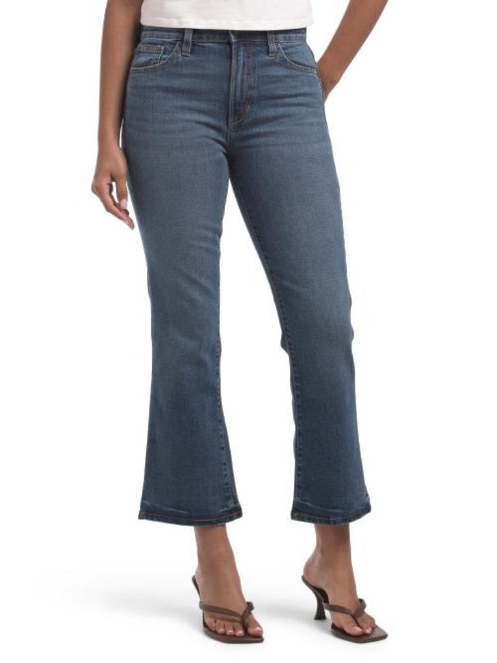 JOE'S High Rise Crop Released Hem Bootcut Jeans